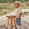 Jongens Pants Knitted Denim | Dexter van Your Wishes in de kleur Denim Medium Blue in maat 134/140.