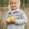 Meisjes Jacket Denim | Avery van Your Wishes in de kleur Denim Blue in maat 92.