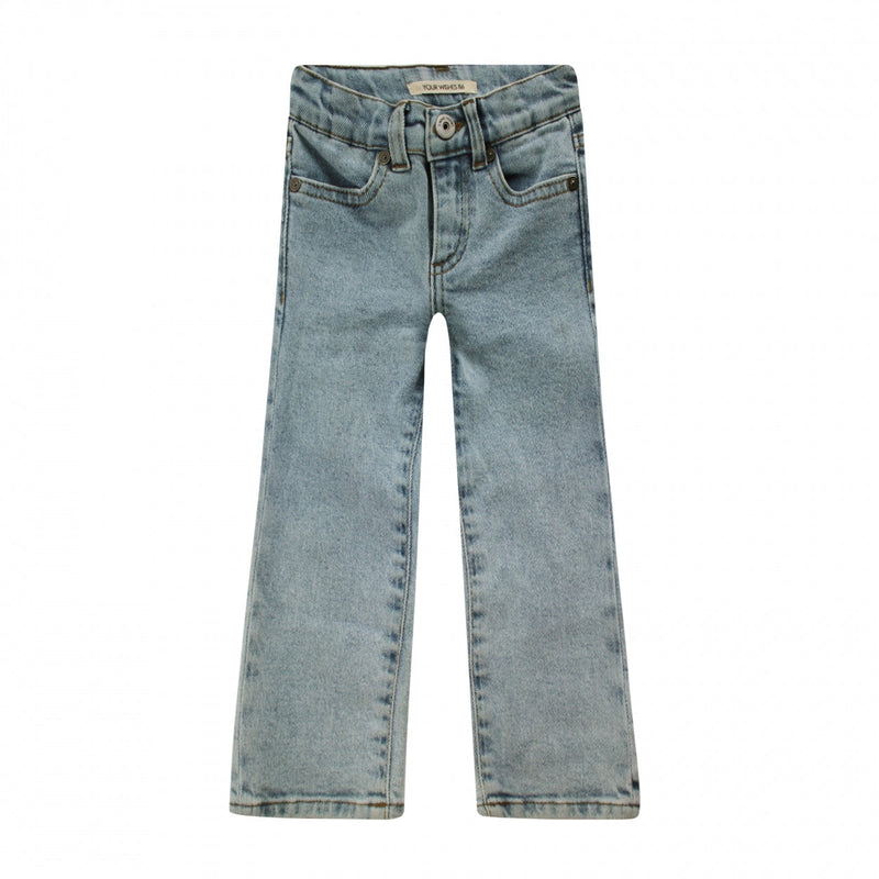 Meisjes Jeans | Dana van Your Wishes in de kleur Denim Blue in maat 140.
