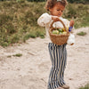 Meisjes Pants Striped Largas | Abba van Your Wishes in de kleur Classic Blue in maat 92.