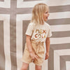 Meisjes Shorts Striped Largo | Aline van Your Wishes in de kleur Warm Yellow in maat 134/140.