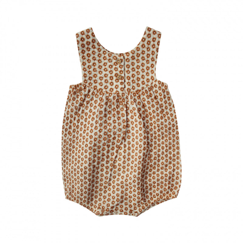 Meisjes Romper Broderie | Anouk van Your Wishes in de kleur Glazed Ginger in maat 68.