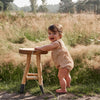 Meisjes Romper Broderie | Anouk van Your Wishes in de kleur Glazed Ginger in maat 68.