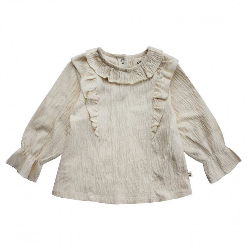 Meisjes T-Shirt Wavy | Darla van Your Wishes in de kleur Ivory in maat 134/140.