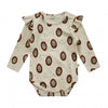Meisjes Romper Papajas | Amy van Your Wishes in de kleur Apricot Brandy in maat 68.