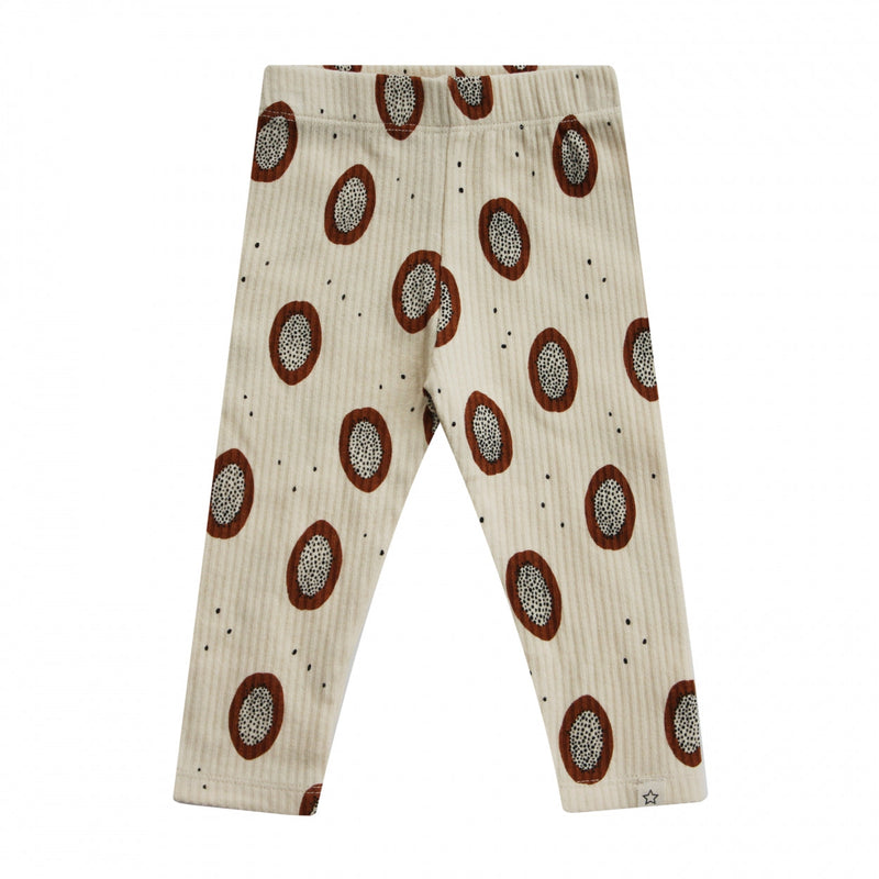 Meisjes Legging Papajas | Nova van Your Wishes in de kleur Apricot Brandy in maat 68.