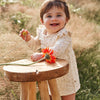 Meisjes Romper/Dress Specs | Diane van Your Wishes in de kleur Ivory in maat 68.