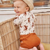Jongens Pamper shorts Sunset | Angel van Your Wishes in de kleur Glazed Ginger in maat 68.