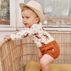 Jongens Pamper shorts Sunset | Angel van Your Wishes in de kleur Glazed Ginger in maat 68.