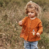 Meisjes Blouse Sunset | Aniek van Your Wishes in de kleur Glazed Ginger in maat 68.