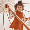 Meisjes Dress Sunset | Danielle van Your Wishes in de kleur Glazed Ginger in maat 92.