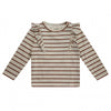 Meisjes Longsleeve striped Raya | Danica van Your Wishes in de kleur Glazed Ginger in maat 92.