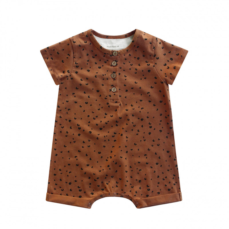 Jongens Babypak Jag Spots | Diego van Your Wishes in de kleur Glazed Ginger in maat 68.