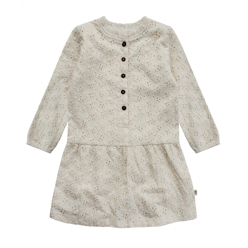 Meisjes Dress Schiffly | Dawn van Your Wishes in de kleur Ivory in maat 134/140.