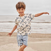 Jongens T-Shirt Stingray | Arwen van Your Wishes in de kleur Denim Medium Blue in maat 134/140.