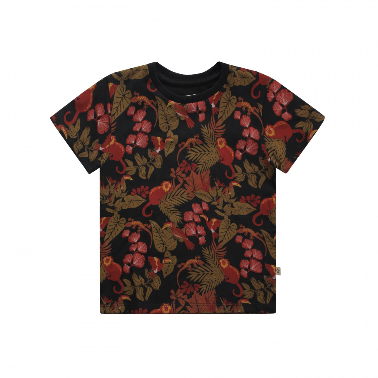 Jongens T-Shirt Jungle | Dries van Your Wishes in de kleur Multicolor in maat 134/140.