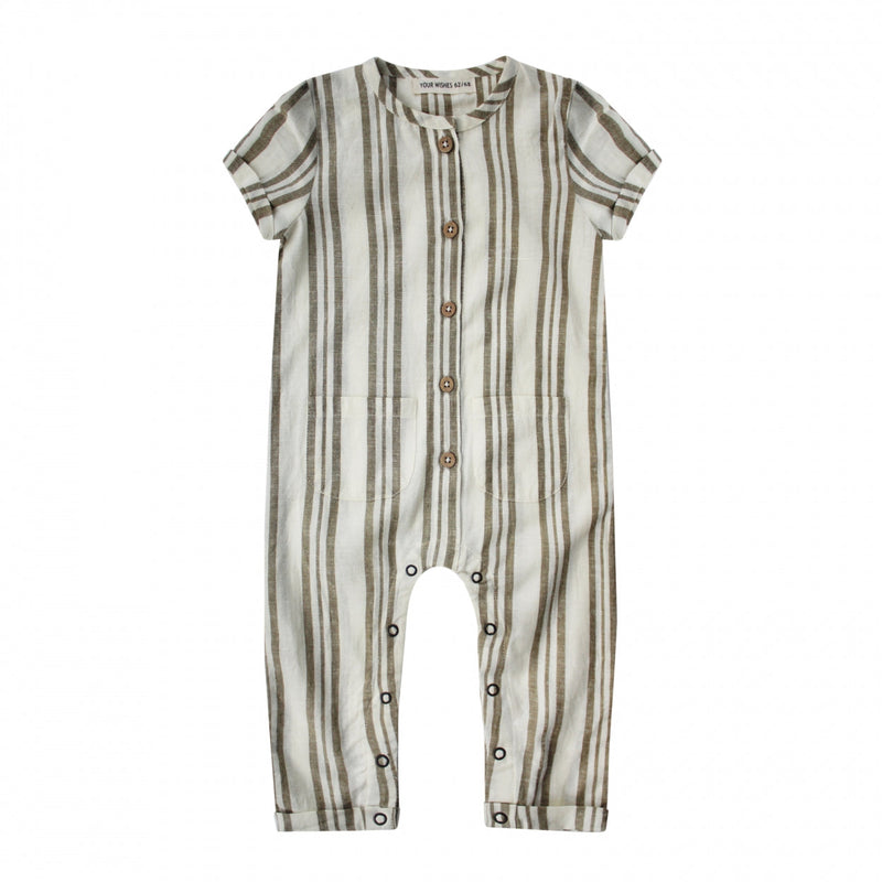 Meisjes Jumpsuit Cancun | Derryl van Your Wishes in de kleur Plantation in maat 68.