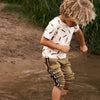 Unisexs T-Shirt Peppers | Arwen van Your Wishes in de kleur Ivory in maat 92.