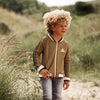 Jongens Cardigan Trainer | Camiel van Your Wishes in de kleur Plantation in maat 134/140.