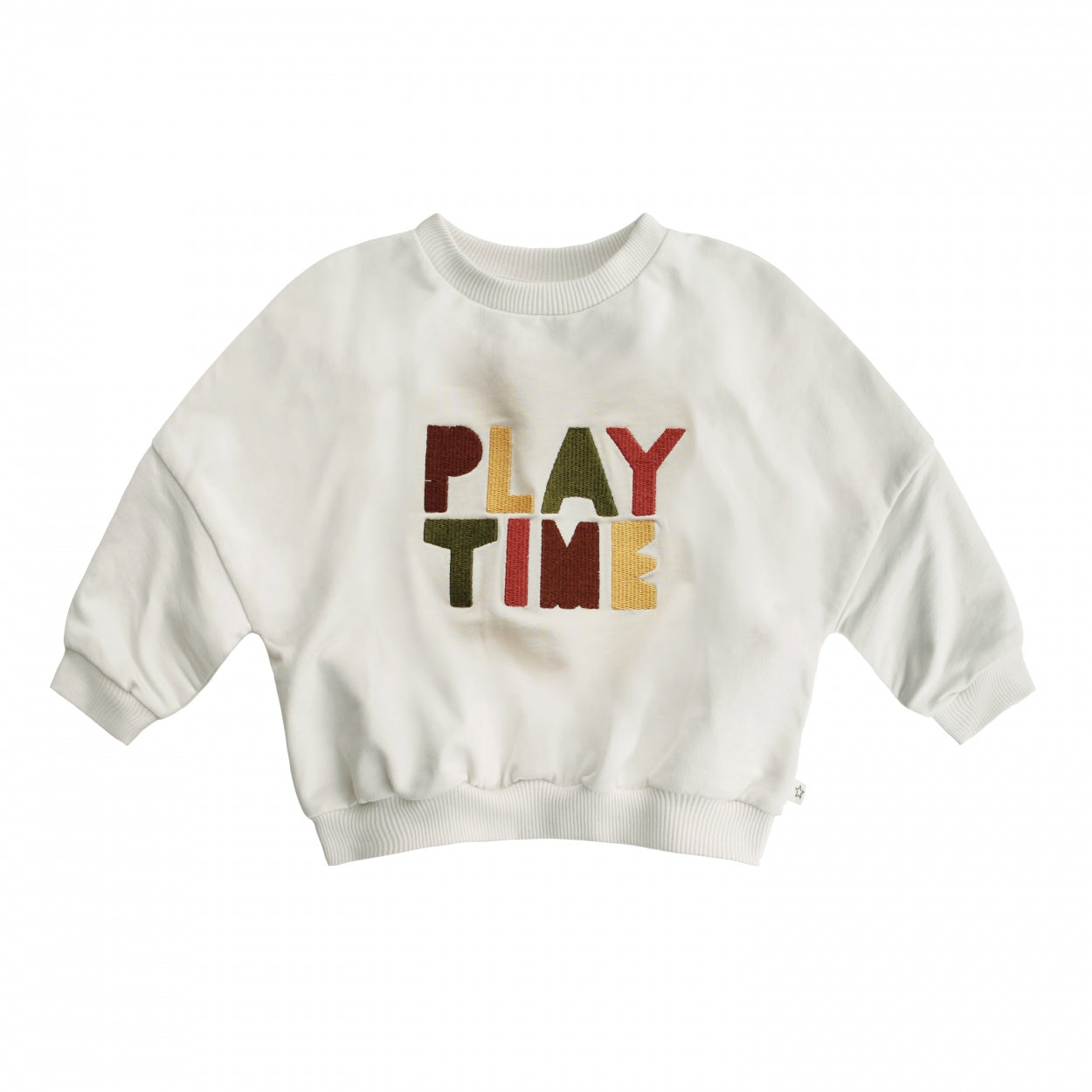 Meisjes Sweater Play Time | Nio van Your Wishes in de kleur Ivory in maat 92.