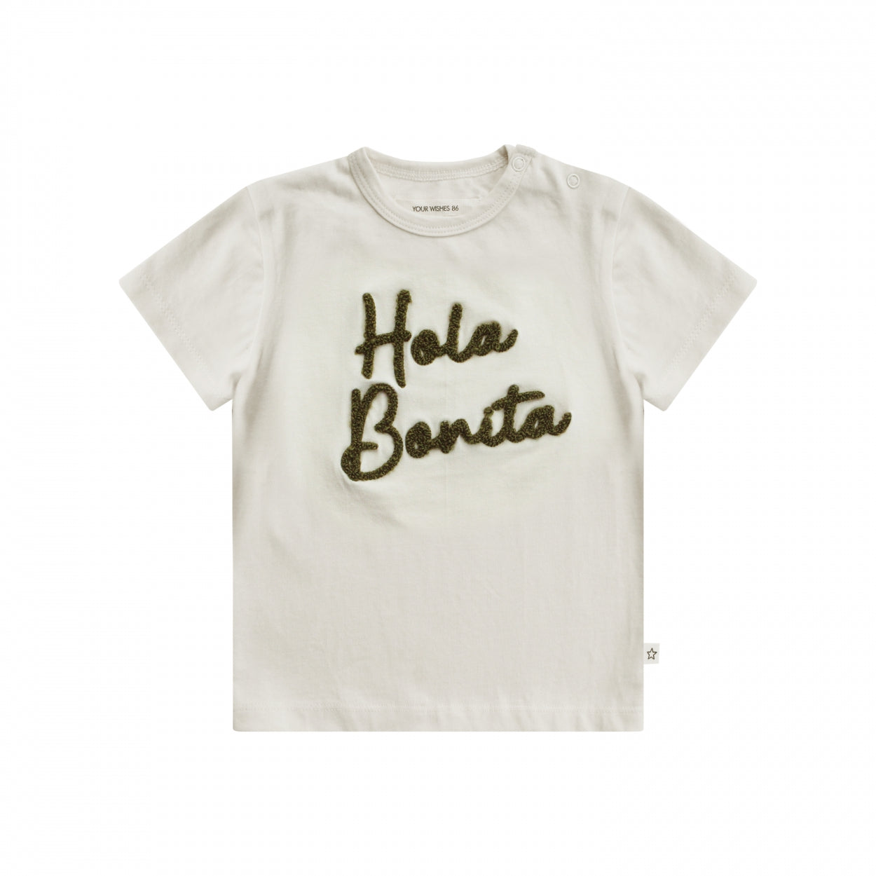 Meisjes T-Shirt Bonita | Arwen van Your Wishes in de kleur Ivory in maat 134/140.
