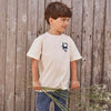 Jongens T-Shirt Croco | Adri van Your Wishes in de kleur Ivory in maat 134/140.