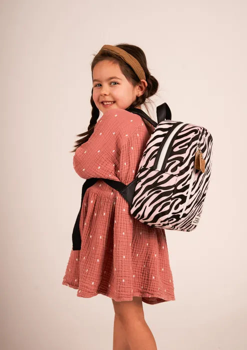 Zebra Girls Backpack (S) - Zebra - pink
