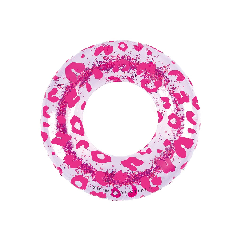 Swim Essentials - Zwemband neon panterprint