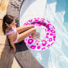 Swim Essentials - Zwemband neon panterprint