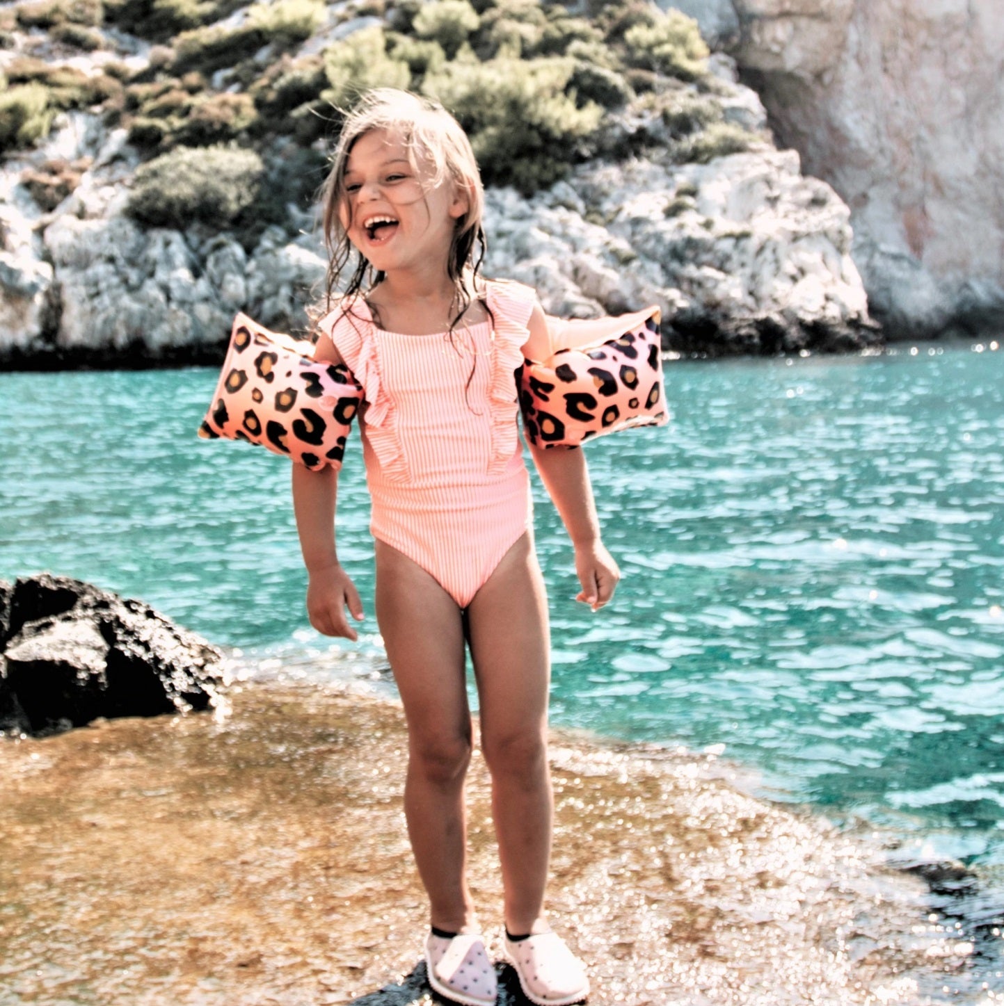 Swim Essentials - Swimming bands panther rose gold 2 - 6 years