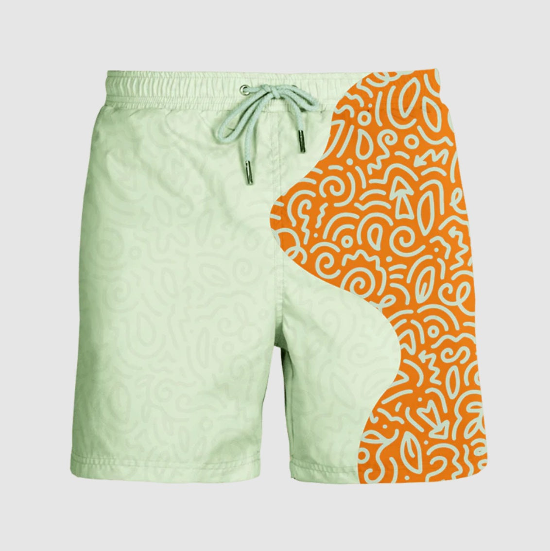 Sea'sons Swimshorts Doodle Orange-Mint