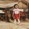 Meisjes Baby Jurkje s/s Adrina van Z8 in de kleur Rocky rose/Happy henna in maat 86.