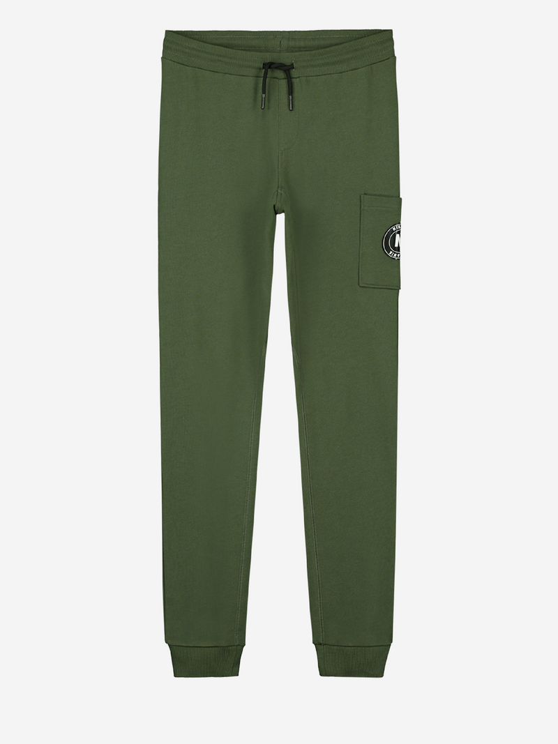 Jongens Falco Sweatpants van Nik & Nik in de kleur Dark Moss Green in maat 164.