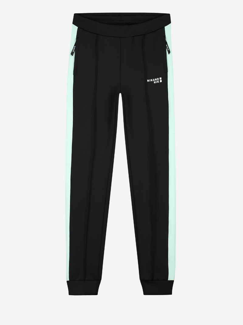 Jongens Melroy Track Pants van Nik&Nik in de kleur Zwart in maat 164.