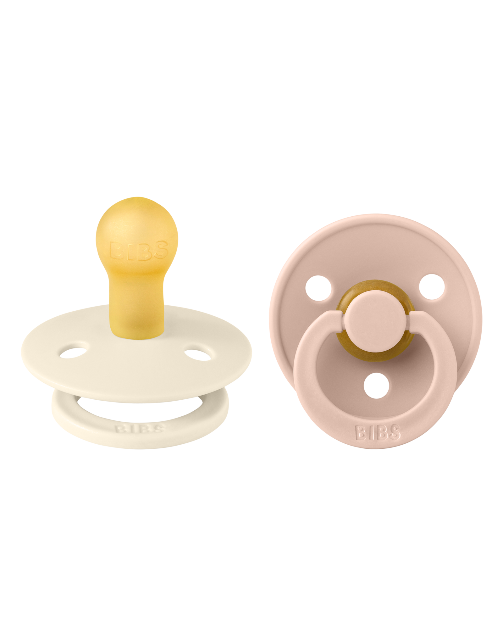 BIBS - Color pacifier in 2 pieces package Ivory/Blush 