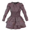 Meisjes Jurk lange mouw Chantal van Z8 in de kleur Lady gray/AOP in maat 140/146.