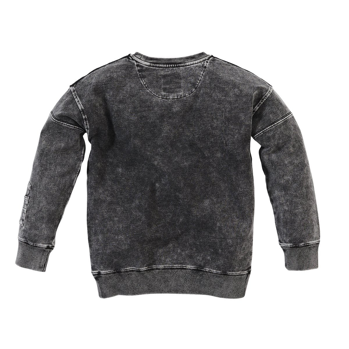 Jongens Sweater Chiel van Z8 in de kleur Stonewash black in maat 140/146.