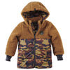 Jongens Winterjas Drake van Z8 in de kleur Gingerbread in maat 140/146.