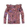 Meisjes Longsleeve Elly van Z8 in de kleur Rusty rust/AOP in maat 140/146.