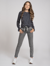 Meisjes Fienne Paperbag Pants van Nik & Nik in de kleur Grey Stonewash in maat 176.