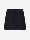Meisjes Florijne Denim Skirt blue van Nik & Nik in de kleur Blue Denim in maat 176.