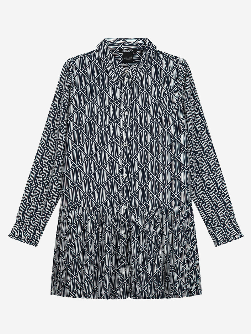 Nik & Nik Ilona Logo Dress