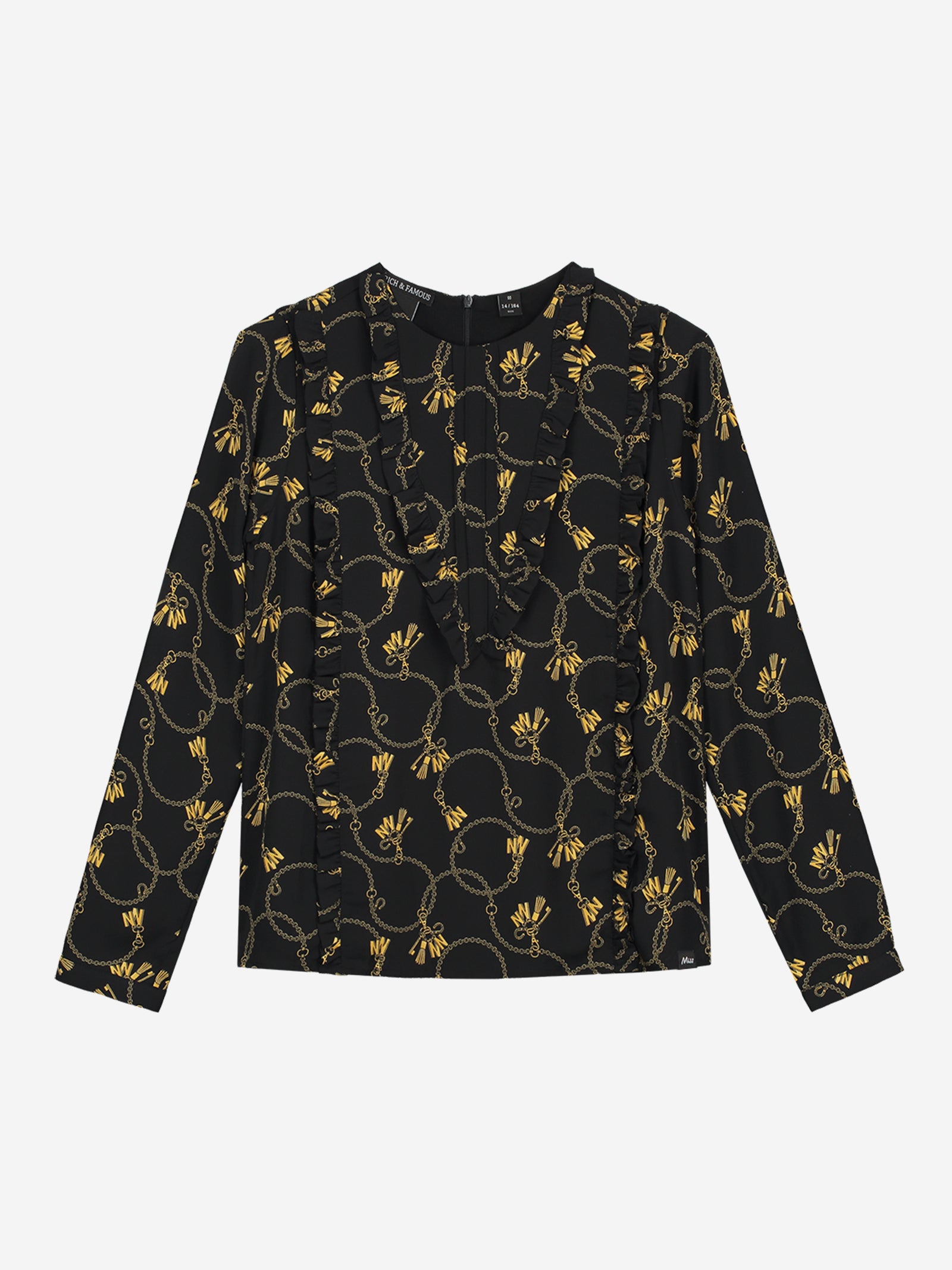 Nik & Nik Top lange mouw Chainy Obby  Top