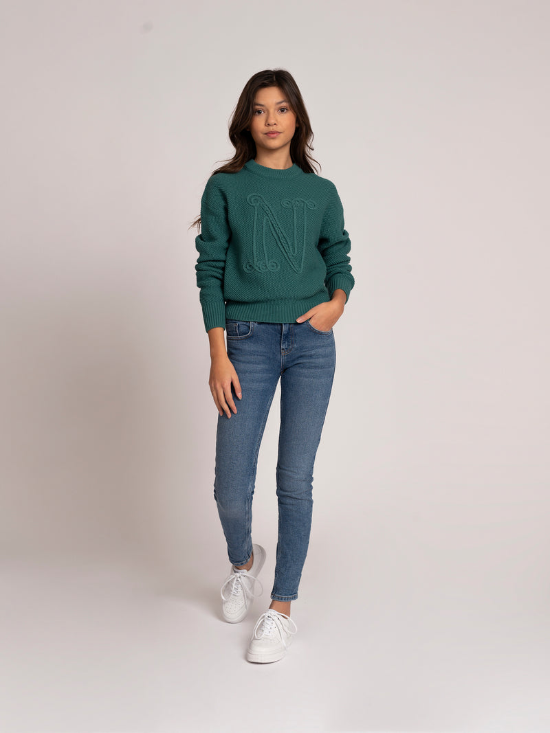 Nik & Nik Neomara Pullover Pine Green