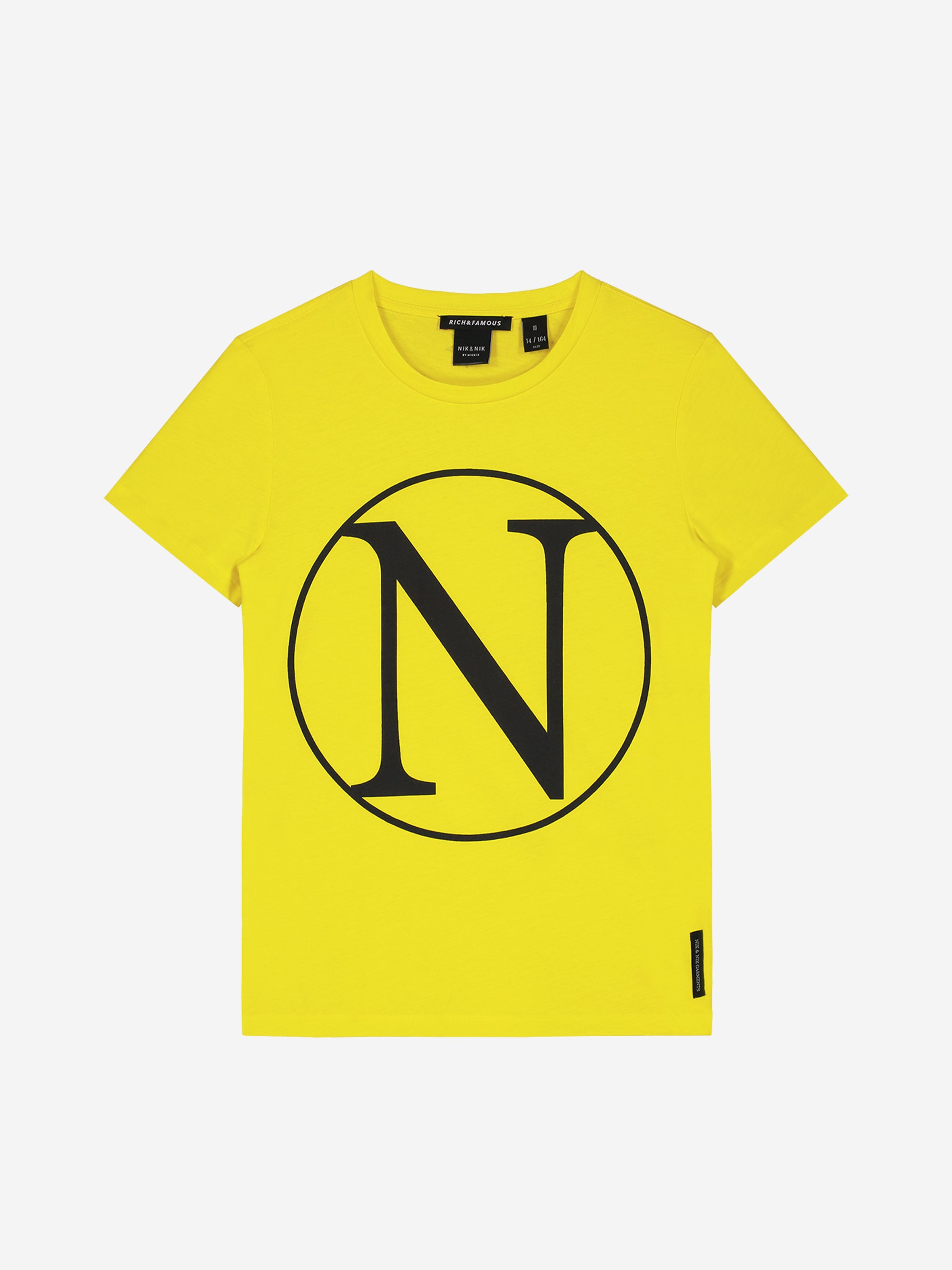 Nik & Nik Shirt korte mouw Kim lemon Shirts korte mw
