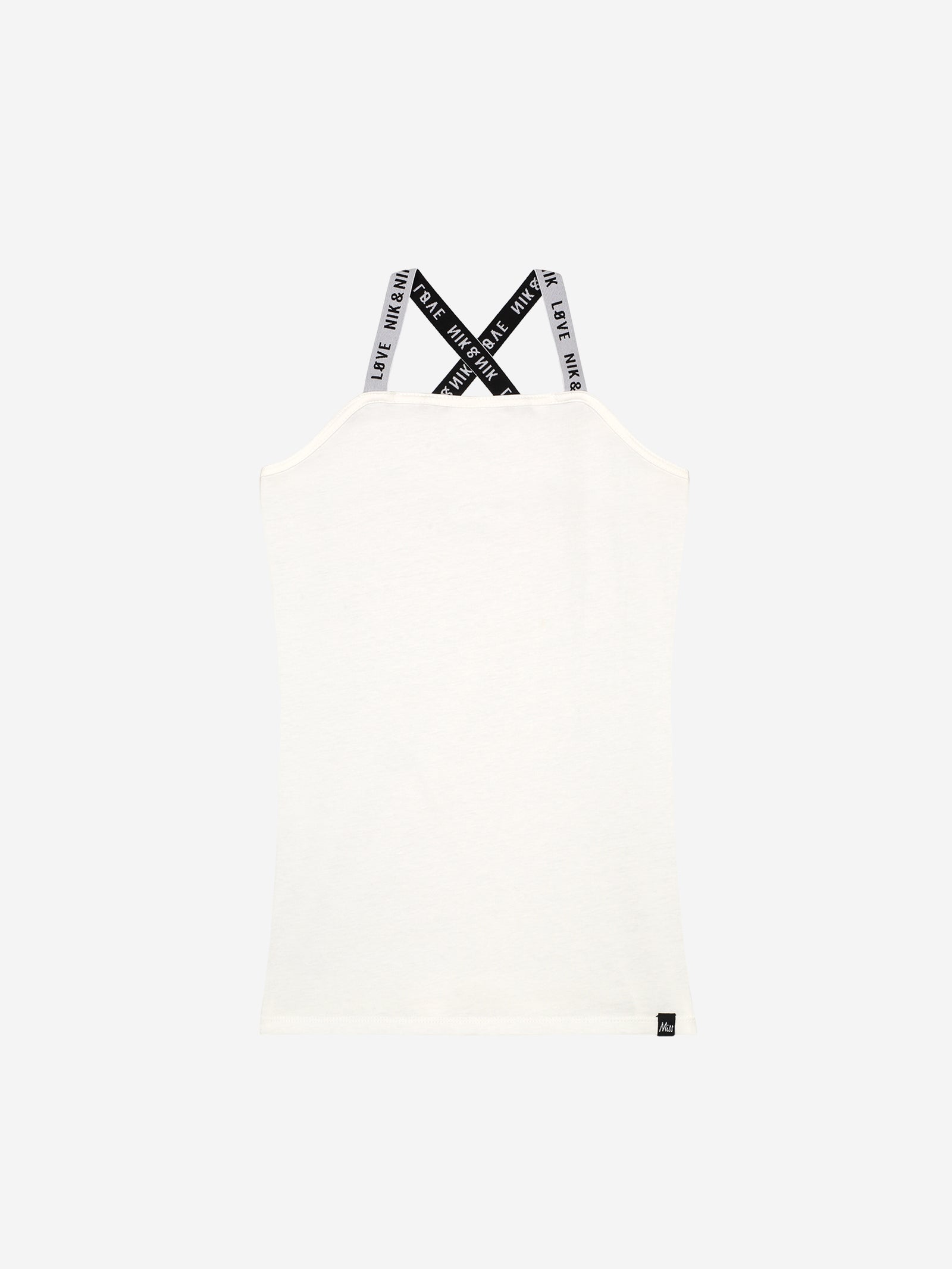 Nik & Nik Spaghetti Top off-white
