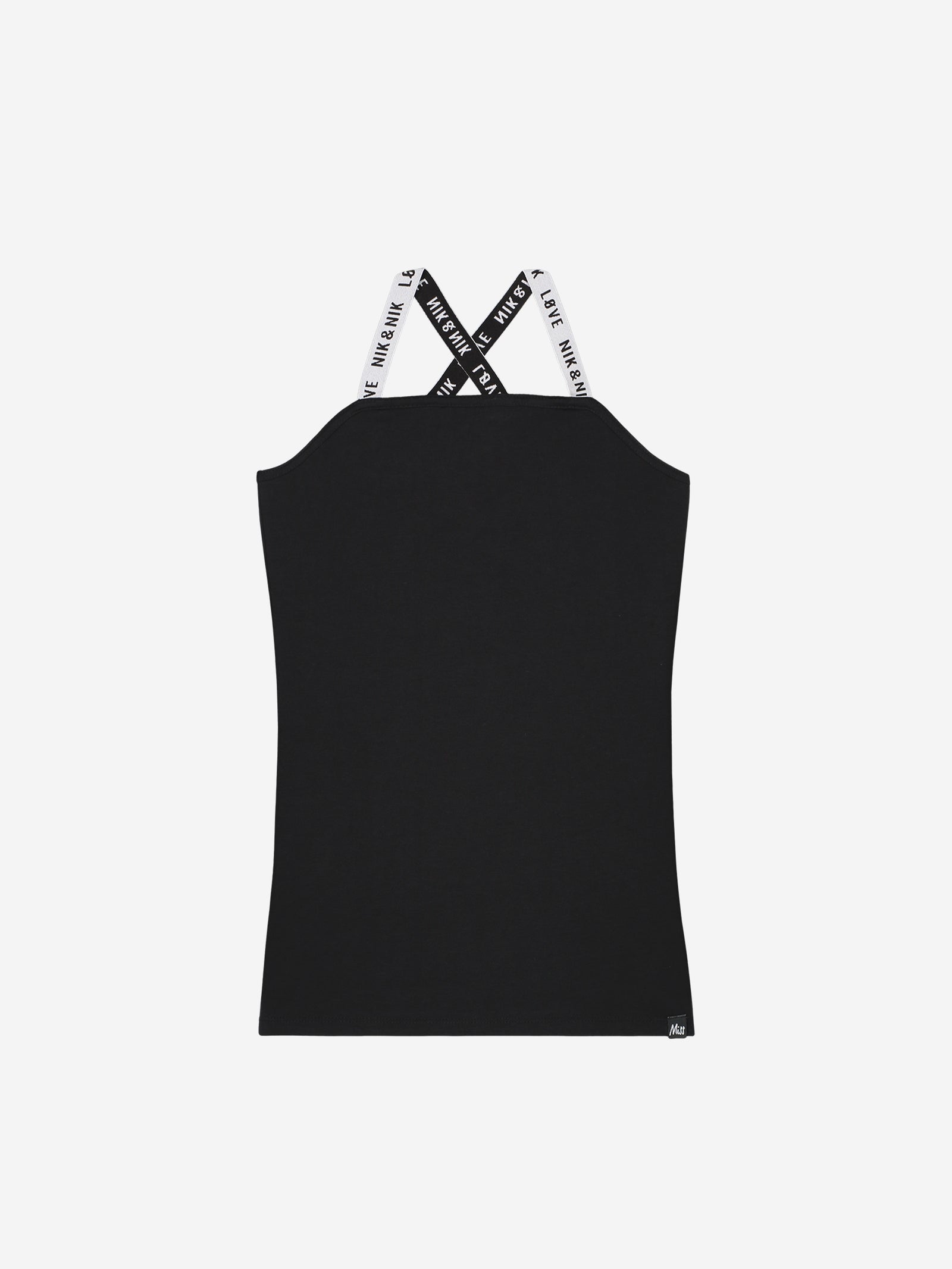 Nik & Nik Spaghetti Top black