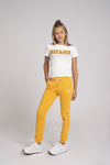 Meisjes More Love T-shirt van Nik & Nik in de kleur Off White in maat 176.