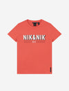 Meisjes More Love T-shirt van Nik & Nik in de kleur Rood in maat 176.