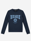 Meisjes Ginny Sweater van Nik & Nik in de kleur Royal Blue in maat 176.